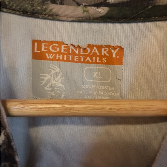 2 included Legendary Whitetails Camouflage long sleeve shirts cold weather gear - Picture 7 of 7